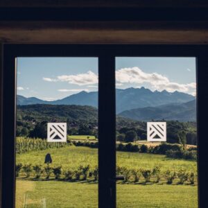 Vista sulla Val Susa da una delle finestre di Cascina Ranverso